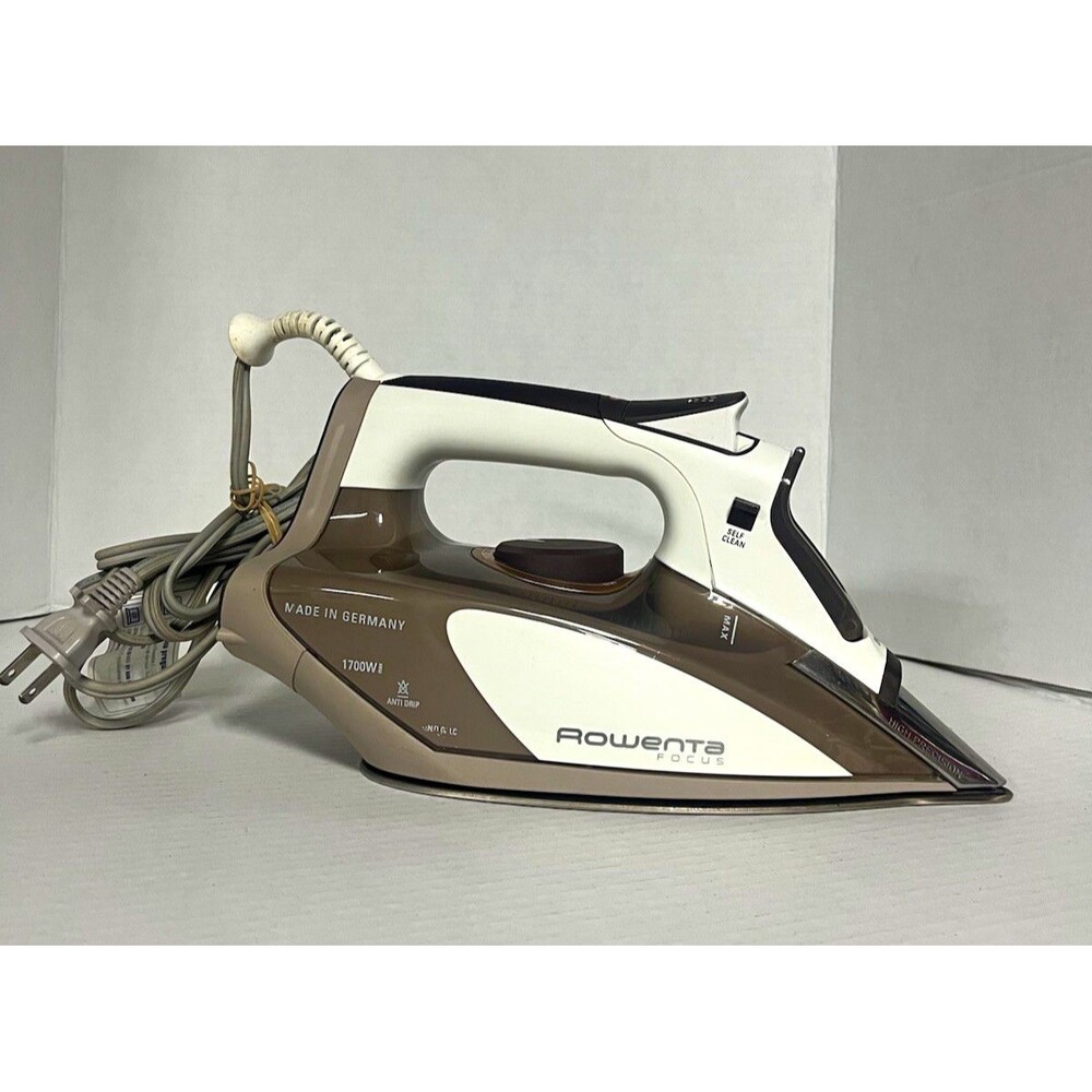 Rowenta DW5080 Steam Iron 1700W Corded Auto Shut-Off Self-Clean Brown/White GERM
